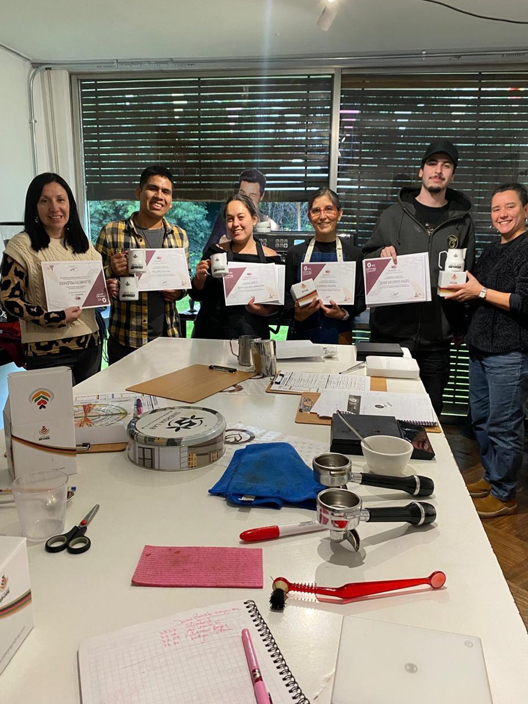 Curso Barista SCA fundación en Chile Sinergia Lab