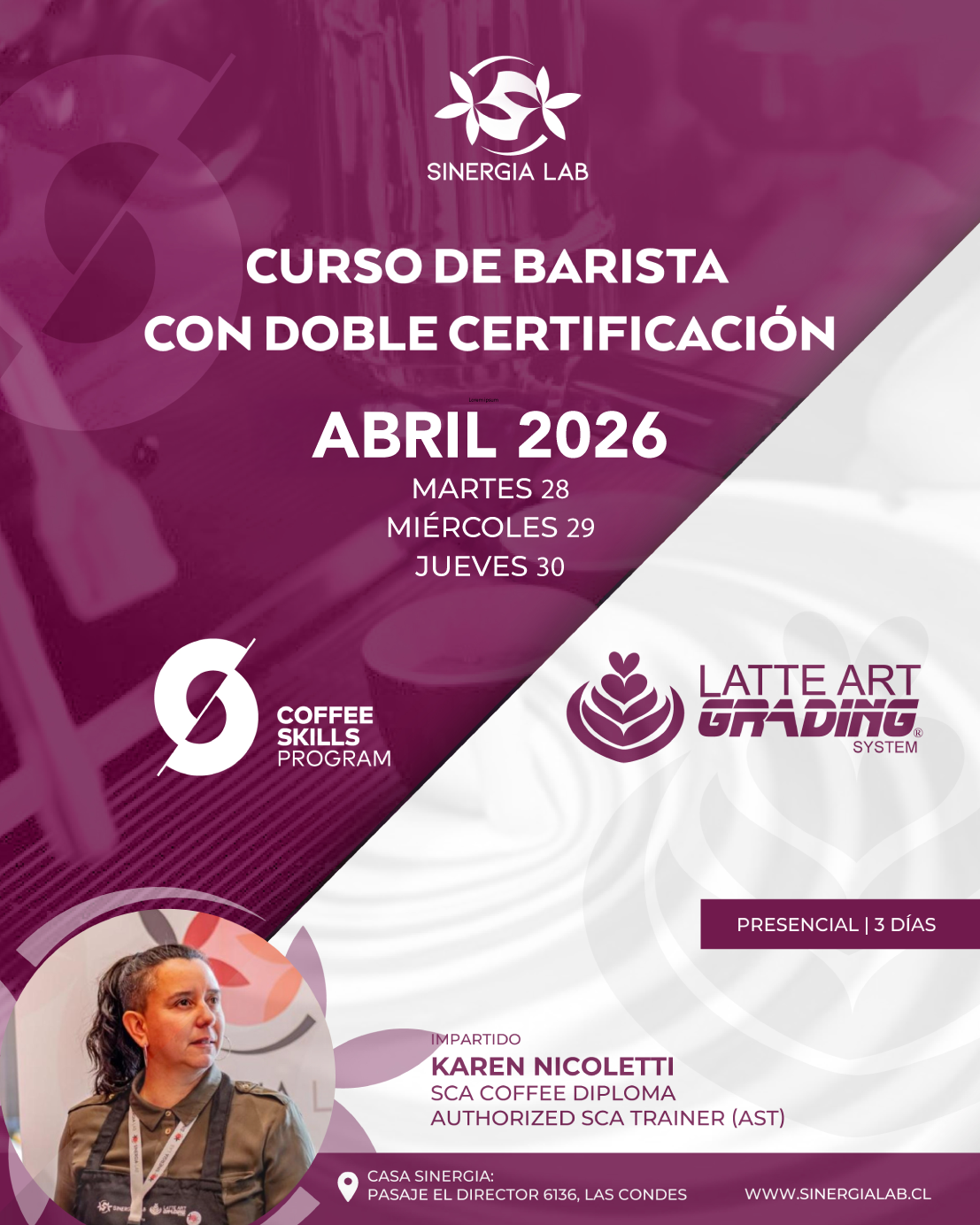 Curso Barista SCA Chile | Abril