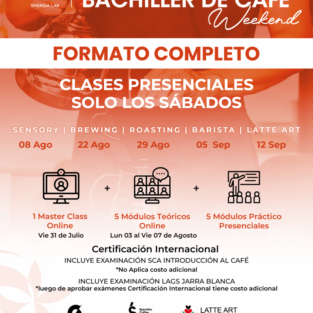Bachiller de Café Weekend - Formato Completo Agosto 2026